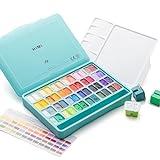 Komorebi Japanese Watercolor Paint Set - 40 Colors Including Metallic And  Neon