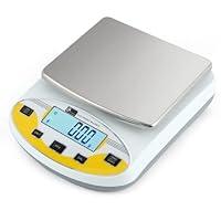 Mocco Digital Lab Scale 600g by 0.01g Precision Electronic Scale Analytical Balance Compact Accurate Weighing Scales for Jewelry Scientific
