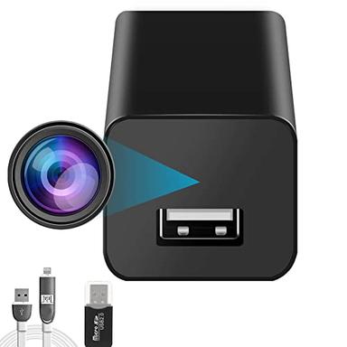 Camara Espia Mini Pequeña Niñera Oculta Seguridad Cargador De Pared USB  1080P HD