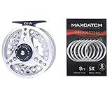 Maxcatch ECO Fly Fishing Reel 2/3wt Large Arbor + Fly Fishing
