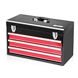 18-inch Toolbox,Consumer Storage and Craftsman Tool box for Tools,Craft  Storage,Toys, Parts,Locking Lid and Extra Storage