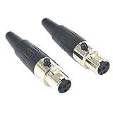 Devinal XLR Female to 1/4 Female Cable, 3 Pin XLR Female to 6.35mm Socket  Audio Cord, XLR Jack to TS/TRS Quarter inch Adapter Connector Converter 1