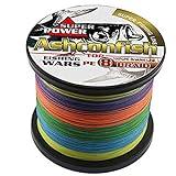 ANGRYFISH 4 Strands Super Strong Braided Fishing Line- Less Expensive -Zero  Stretch -Small Diameter-Suitable for Novice  Fishermen(Blue,50LB/0.37MM-500YD) (Color: Blue, Tamaño: 50LB/0.37MM-500YD)