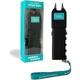 Protect Humans Stun Gun With LED Flashlight - 1.85 µC Rechargeable Personal Self Defense Device