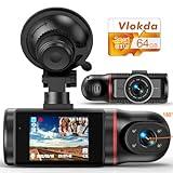 Blueskysea B2W 1080P Dual Dash Cam Front and Inside Dashcam HD Double  Rotatable Lens Driving Recorder