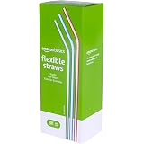10\" Biodegradable Bamboo Fiber Straws, Extra-Long