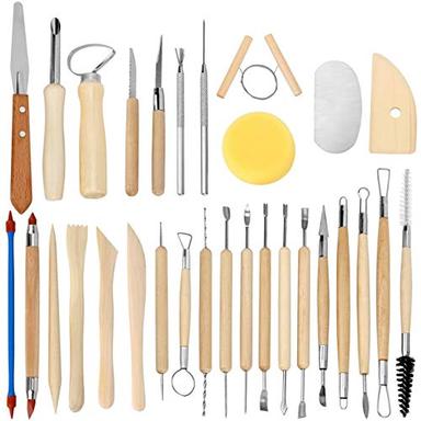 Augernis Polymer Clay Tools,28pcs Modeling Clay Sculpting Tools Set for  Pottery Sculpture,Dotting Tools Ball Styluses for