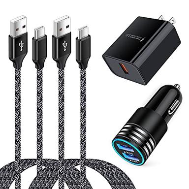 Cargador de coche USB rápido, [paquete de 2] 5.4A/30W 2 puertos de carga  rápida 3.0 adaptador de cargador de coche de carga rápida enchufe de  teléfono