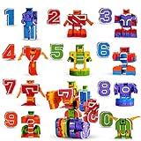 JOYIN 10 Pcs Number Robot Action Figure Toys for Kids Number