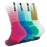 YQHMT Athletic Crew Socks Performance Thick Cushioned Sport